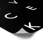 Injustice heeft de Black Lives Movement-sticker on Poster (Hoek)