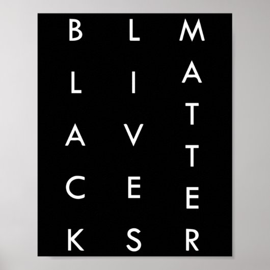 Injustice heeft de Black Lives Movement-sticker on Poster (Voorkant)
