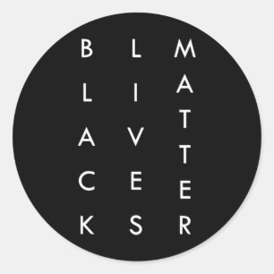 Injustice heeft de Black Lives Movement-sticker on Ronde Sticker