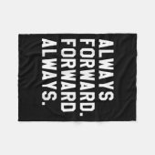 Ink &amp; Impressions Always Forward _ Forward Alw Fleece Deken (Voorkant (Horizontaal))