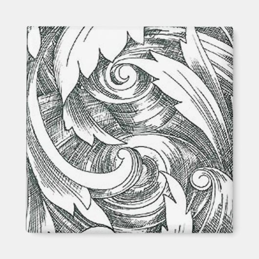 Ink Art Swirl Magnet (Voorkant)