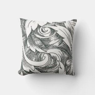Ink Art Swirl Reversible Pillow Kussen