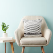 Ink Black Polkadot Pattern Kussen (Stoel)