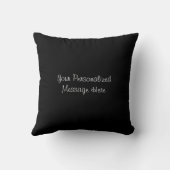 Ink Black Polkadot Pattern Kussen (Achterkant)