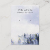 INK BLAUW VIOLET FOG SNEE LANDSCAPE EARRING DISPLA VISITEKAARTJE (Voorkant)