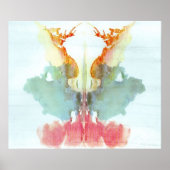 INK BLOT Psychology Inkblot test negende blok Rors Poster (Voorkant)