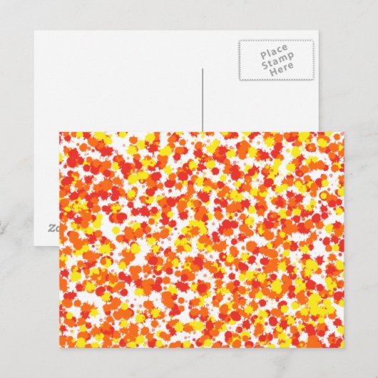 Ink Blotted Background van Shirley Taylor Briefkaart (Voorkant / Achterkant)