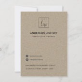 INK BLUE CHEVRON PATROON CORPORATE BUSINTE LOGO BEDANKKAART (Achterkant)