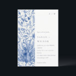 Ink Blue Classy  Waterverf Peacock Wedding Kaart<br><div class="desc">Blue Classy Waterverf Peacock Collectie - het is een elegante waterverf Illustratie van blauwe waterverf florale pauw, met een moderne minimale aanraking. Ideaal voor je moderne bruiloft en feestjes. Het is zeer gemakkelijk om, met uw persoonlijke details aan te passen. Als u een ander bijpassend product of aanpassing nodig hebt,...</div>