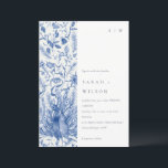 Ink Blue Classy  Waterverf Peacock Wedding Kaart<br><div class="desc">Blue Classy Waterverf Peacock Collectie - het is een elegante waterverf Illustratie van blauwe waterverf florale pauw, met een moderne minimale aanraking. Ideaal voor je moderne bruiloft en feestjes. Het is zeer gemakkelijk om, met uw persoonlijke details aan te passen. Als u een ander bijpassend product of aanpassing nodig hebt,...</div>
