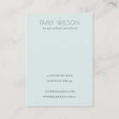 Ink Blue Navy Pine Wood Mountain 2 Earning Display Visitekaartje (Achterkant)