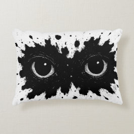 Ink‑Born Owl — Nocturnal Splatter Sigil Cushion Accent Kussen