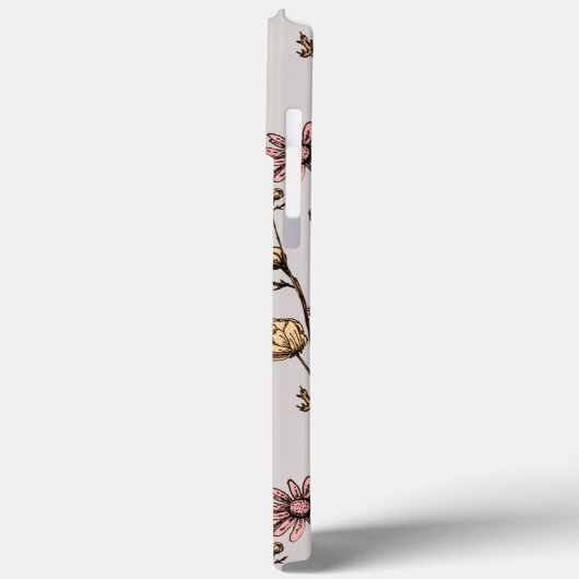 Ink Drawn Daisy iPhone Case (Achterkant / Links)