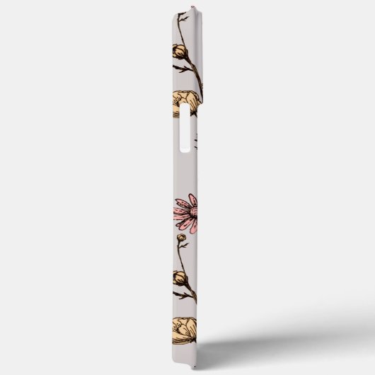 Ink Drawn Daisy iPhone Case (Achterkant / Rechts)