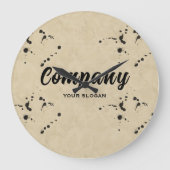 Ink Drop Effect Company Name Grote Klok (Voorkant)