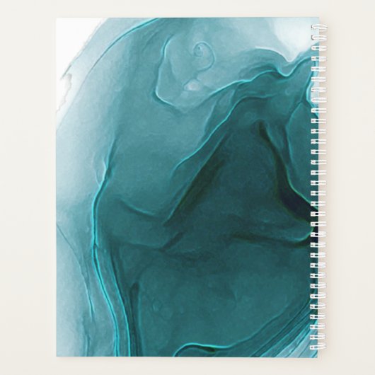 Ink Flow Wedding Blauwgroen ID762 Planner (Achterkant)