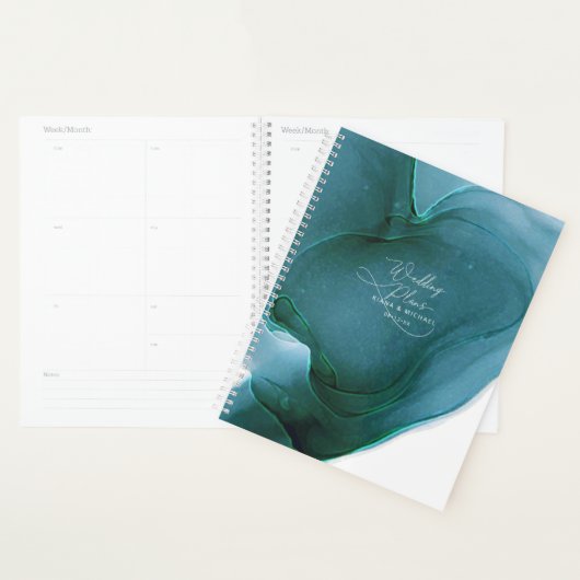 Ink Flow Wedding Blauwgroen ID762 Planner (Display)