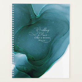 Ink Flow Wedding Blauwgroen ID762 Planner