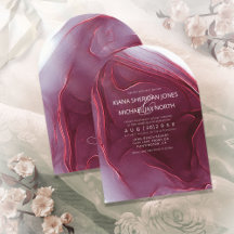 Ink Flow Wedding Bourgogne Boog ID762