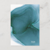 Ink Flow Wedding Details Blauwgroen ID762 Enclosur Informatiekaartje (Achterkant)