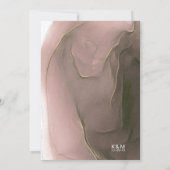 Ink Flow Wedding Menu Taupe ID762 (Achterkant)
