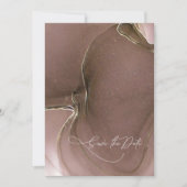 Ink Flow Wedding Save the Date Taupe ID762 (Voorkant)