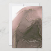 Ink Flow Wedding Taupe ID762 Kaart (Achterkant)