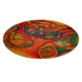 Ink flower snijplank (Hoek)