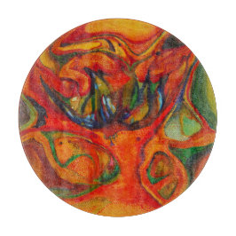 Ink flower snijplank