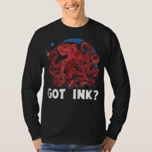Ink Funny Body Art Octopus Tattoo T-Shirt