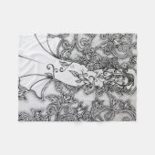 Ink Goddess Pagan Art opruimen Fleece Deken (Voorkant (Horizontaal))