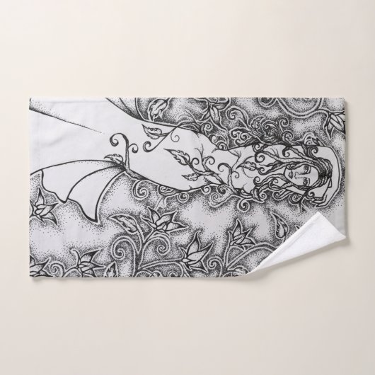 Ink Goddess Pagan Art opruimen Handdoek (Handdoek)