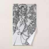 Ink Goddess Pagan Art opruimen Handdoek (Handdoek)