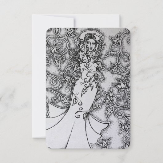 Ink Goddess Pagan Art opruimen Save The Date (Voorkant)