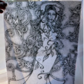 Ink Goddess Pagan Art opruimen Tissuepapier