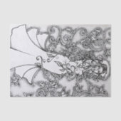 Ink Goddess Pagan Art opruimen Tissuepapier (Voorkant)