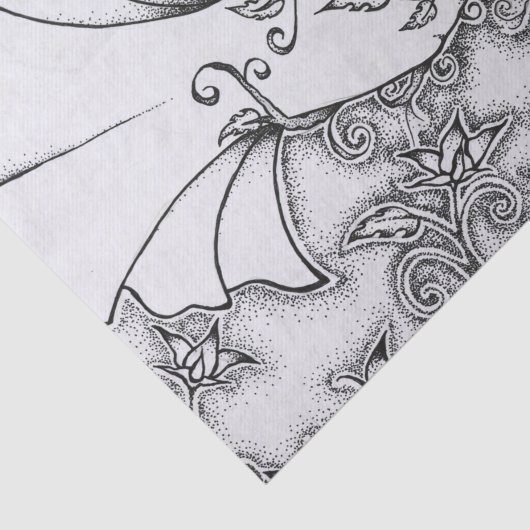 Ink Goddess Pagan Art opruimen Tissuepapier (Detail)