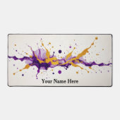Ink Gold Dance Abstract Luxury Modern Bureaumat (Voorkant)