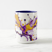 Ink & Gold Dansen Vloeiende Beweging Esthetiek Mok (Midden)