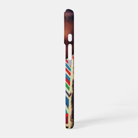 Ink Grace: African Muse Case iPhone 16 Hoesje (Linkerkant)