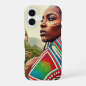Ink Grace: African Muse Case iPhone 16 Hoesje (Achterkant)