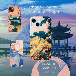 Ink Graphics Asian Landscape iPhone 15 Case