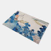 Ink Graphics Asian tuinen Landscape Doormat Deurmat (Schuin)