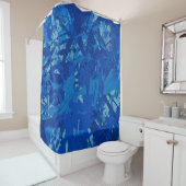 Ink hand made painting. Abstract wall art. Creativ Douchegordijn (In situ)