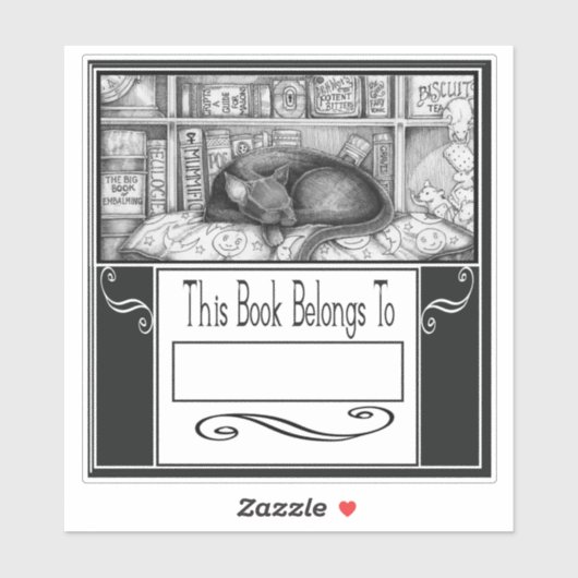 INK Lenore de Meesterkat Boekplaat Sticker (Vel)