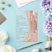 ink marble Hail Mary prayer Acryl Uitnodigingen (Insitu (Huwelijk))