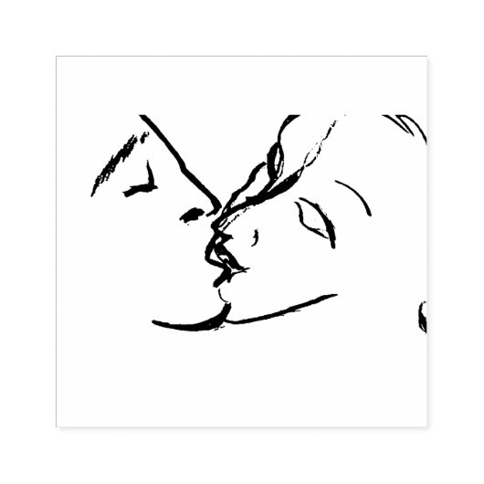 Ink Pad Kiss Rubberstempel (Afrduk)