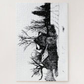 Ink Pen Winter Scene moeilijk 1014 stuk Puzzle Legpuzzel (Verticaal)