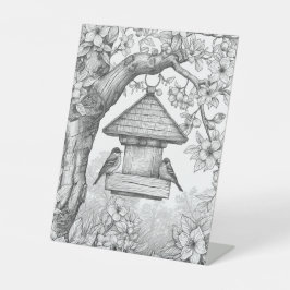 Ink & Petals Creative Diary Reclamebord Met Voetstuk