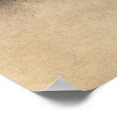 Ink Pine op de bergkam Aquarel Poster (Hoek)